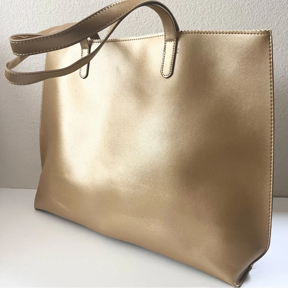 Neiman marcus XL gold tote